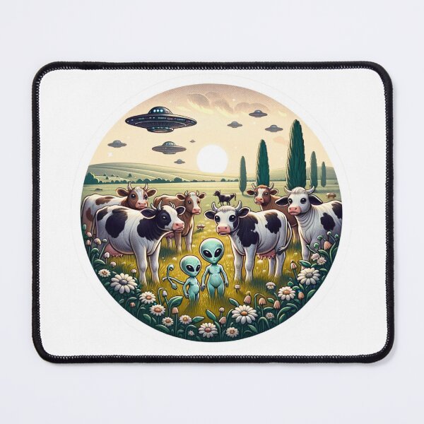 Item preview, Unexpected Alien Encounter in a Cow Field designed and sold by Anavai987.