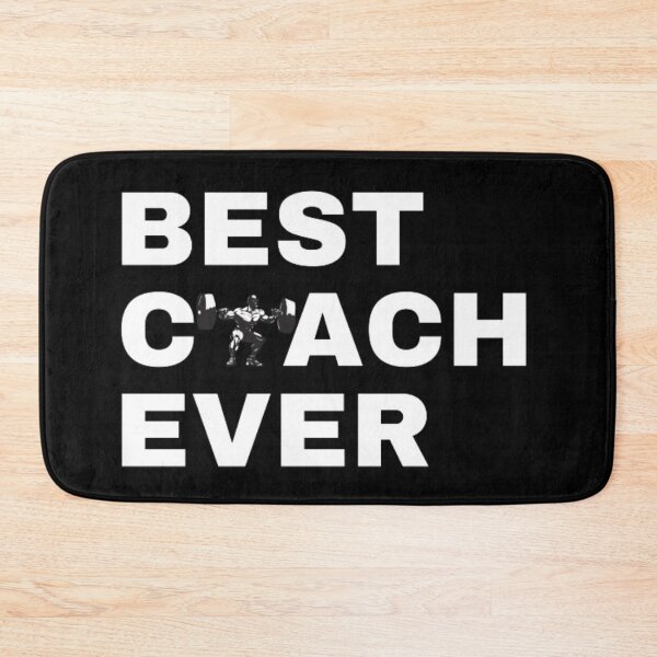 Item preview, Best Coach Ever Powerlifting - White designed and sold by GymWearDepot.