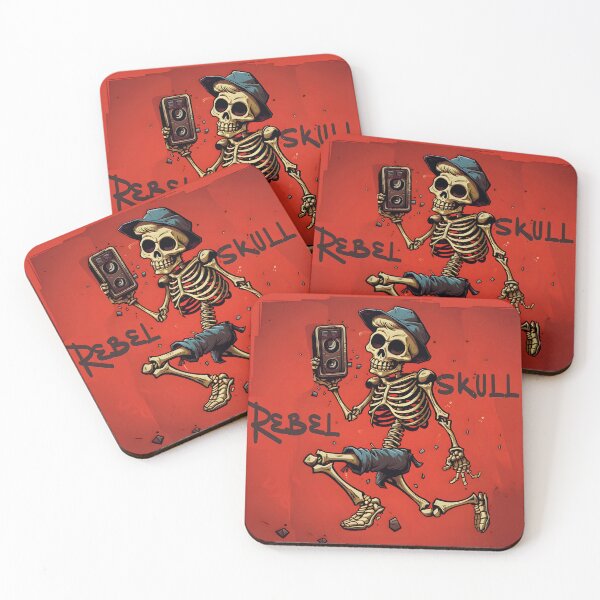 Item preview, Rebel Skull Groove Vibes designed and sold by inkArtistryfine.