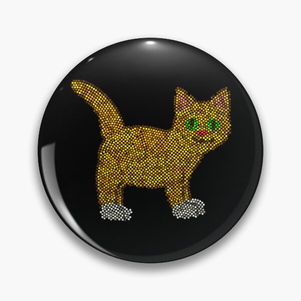 Artikelvorschau, Punktmosaik mit getigerter Katze entworfen und verkauft von MSBM Designs.
