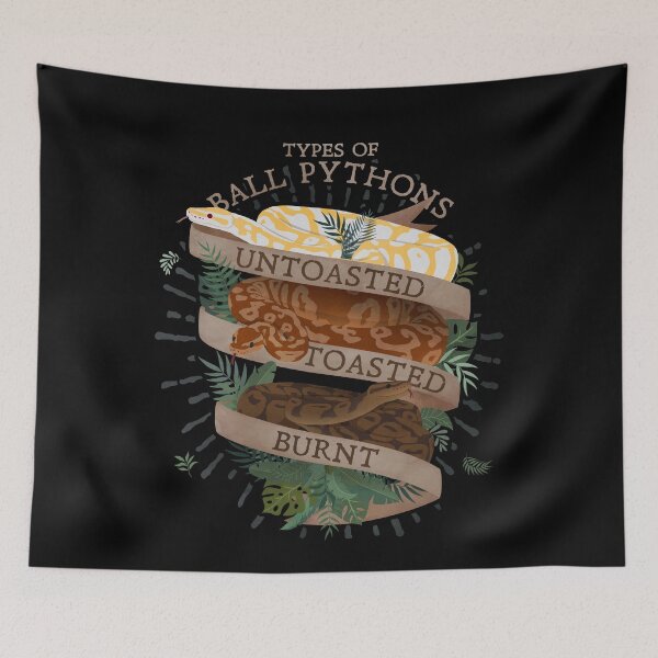 Item preview, Types of Ball Pythons Toasted designed and sold by Clara Hollins.