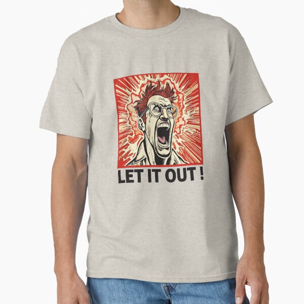 Item preview, Screaming red headed male - fun graphic designed and sold by DarkEnough.