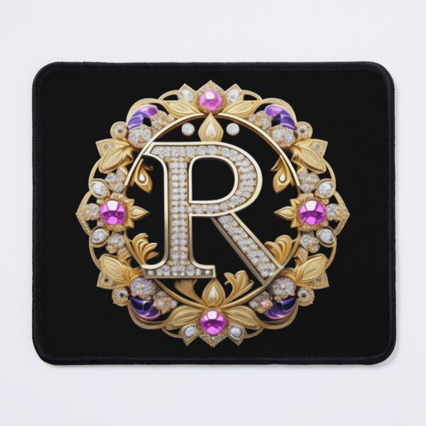 Item preview, Fancy bejeweled letter R designed and sold by Roxburylane.