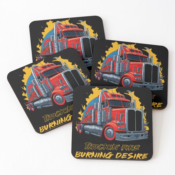 Item preview, Truckin' Fire Burning Desire | Cool Trucker Gifts  designed and sold by VeronicaBlend.