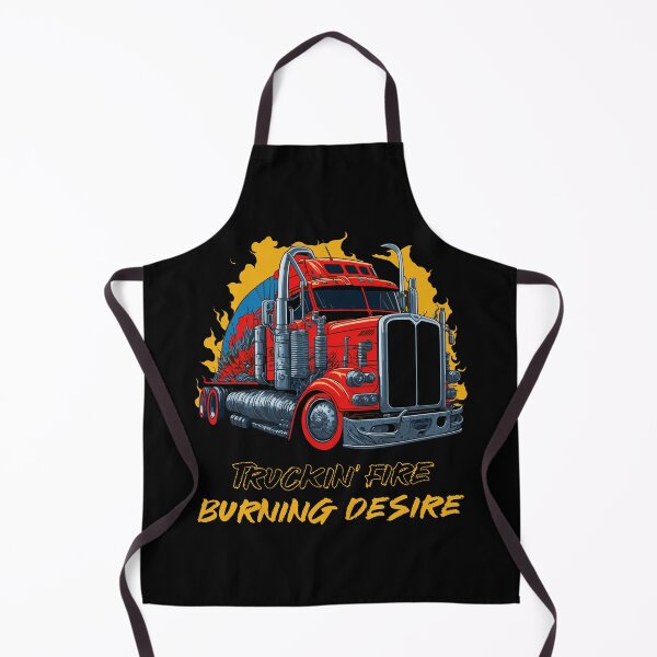 Item preview, Truckin' Fire Burning Desire | Cool Trucker Gifts  designed and sold by VeronicaBlend.