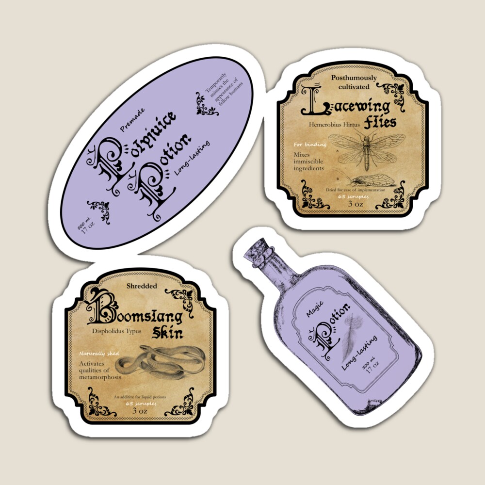 Polyjuice Potion Label Stickers