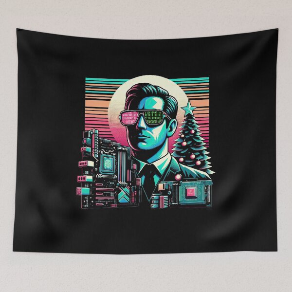 Item preview, Engineer's Vaporwave Christmas- engineering christmas  designed and sold by MAPDDesigns.