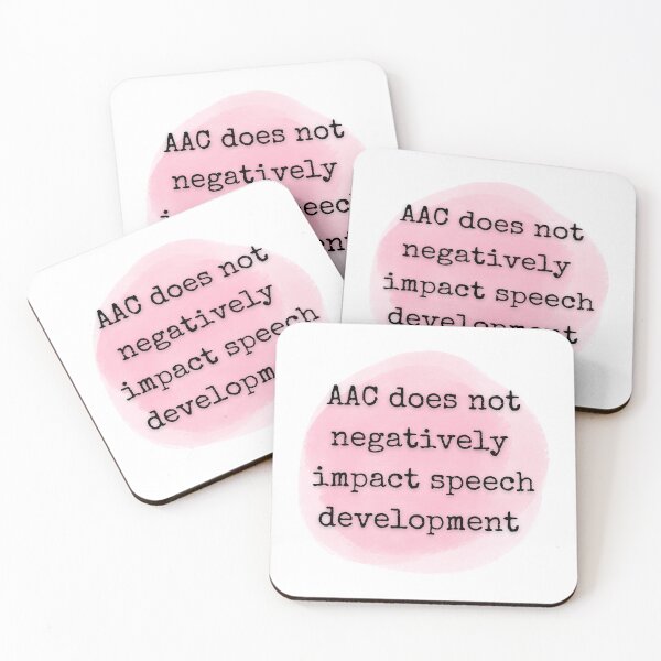 Item preview, AAC does not negatively impact speech development designed and sold by LisaTrincaArt.