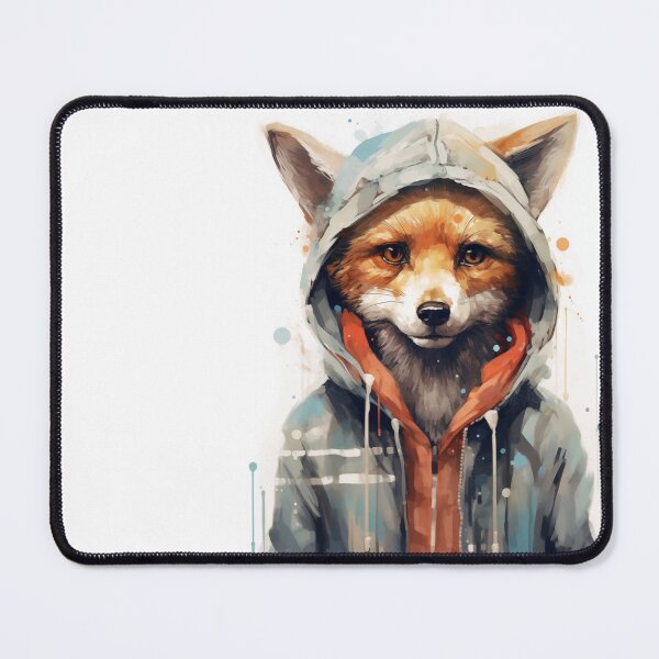 Item preview, Watercolor Fox Hoodie Sweater designed and sold by junkydotcom.