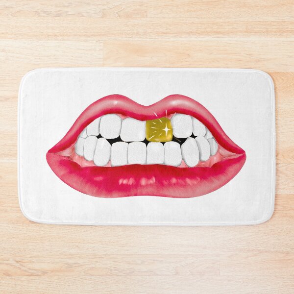 Item preview, Red Lips with one gold teeth designed and sold by Anggiena.