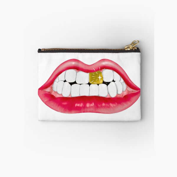 Item preview, Red Lips with one gold teeth designed and sold by Anggiena.