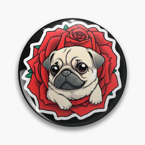 Item preview, Pug in Rose designed and sold by ChozenOne562.