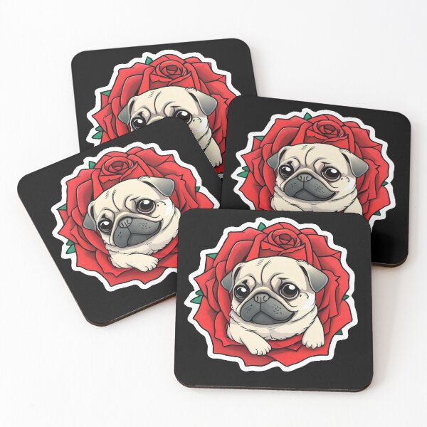Item preview, Pug in Rose designed and sold by ChozenOne562.