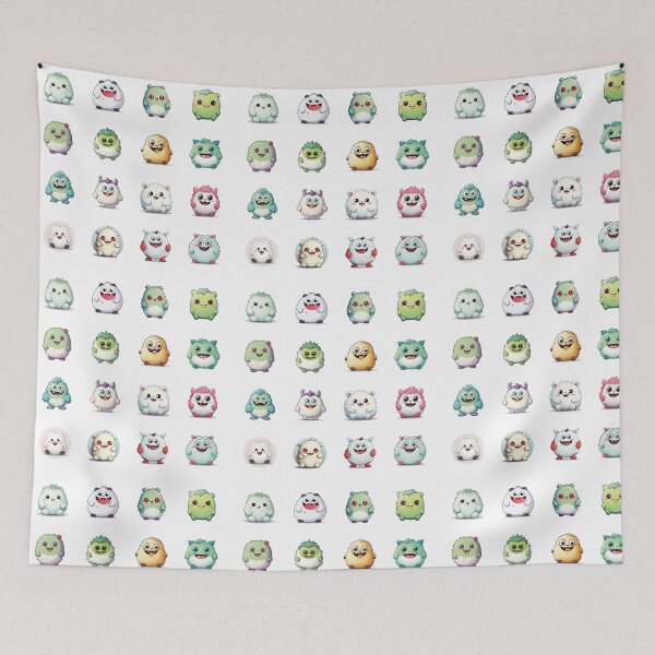 Item preview, Chubby monsters - sticker bundle, stickers - 16 pieces designed and sold by sabantha.