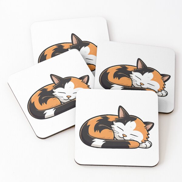 Item preview, Calico Cat Napping Sleeping designed and sold by babu-babu-.