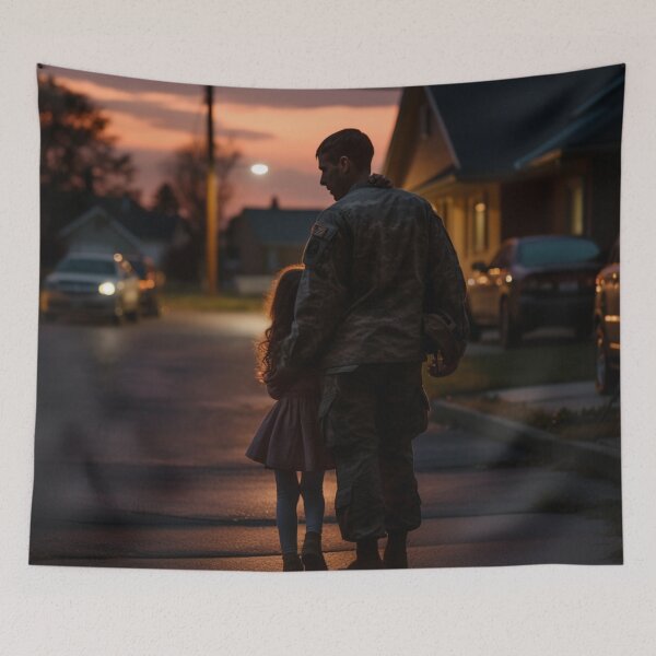 Item preview, Love's Return: A Soldier's Embrace designed and sold by ChamounVisual.