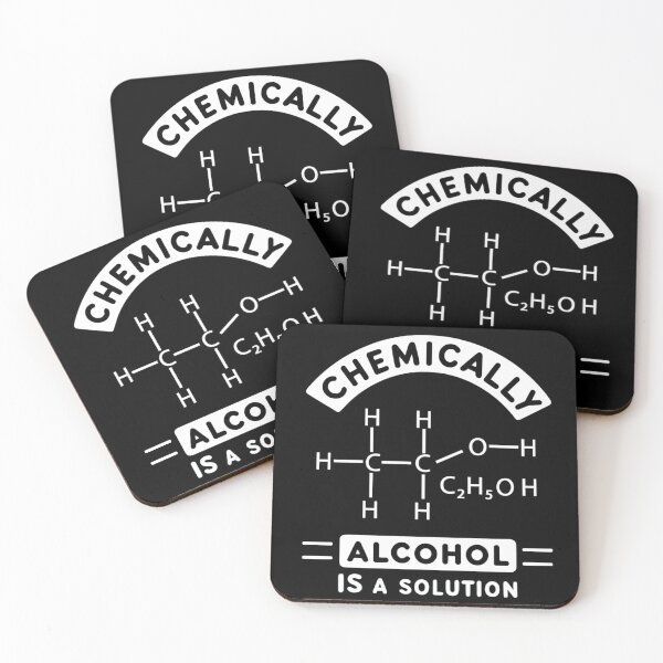 Item preview, Chemically, Alcohol Is a Solution - Sarcastic and Playful designed and sold by OptimaArt.