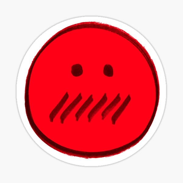 Item preview, Silent Face Emoji designed and sold by BSDS.