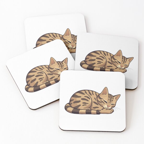 Item preview, Tabby Bengal Cat Napping Sleeping designed and sold by babu-babu-.