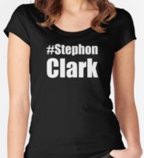 Stephon Clark #StephonClark Shirt Accountability We are one Sacramento Kings We must unite Women's Fitted Scoop T-Shirt