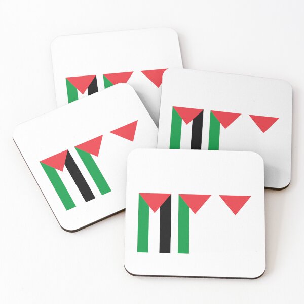 Item preview, Palestine Flag and Red Triangle designed and sold by ArabicMerch.