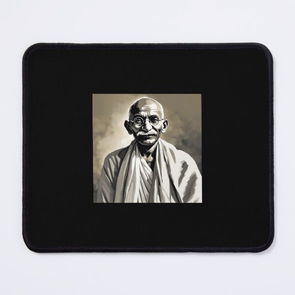 Item preview, Mahatma Gandhi (smiling portrait) designed and sold by UglyAIArtwork.