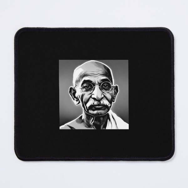 Item preview, Mahatma Gandhi (close-up portrait) designed and sold by UglyAIArtwork.