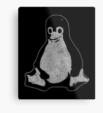 Linux Penguin Metal Print