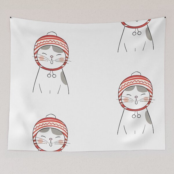 Item preview, hello winter cat designed and sold by ipoppppp.