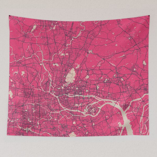 Item preview, Guangzhou City Map of Guangdong, China - Blossom designed and sold by deMAP.