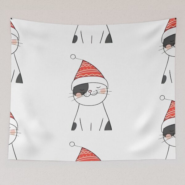 Item preview, hello winter cat designed and sold by ipoppppp.