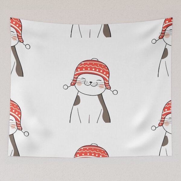 Item preview, hello winter cat designed and sold by ipoppppp.