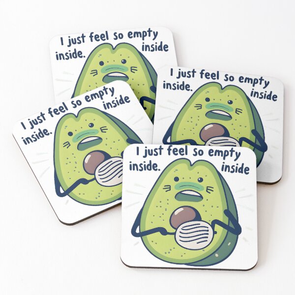 Item preview, Avocado | I feel so empty inside | Confused Avocado designed and sold by GENZ-CREATIVES.