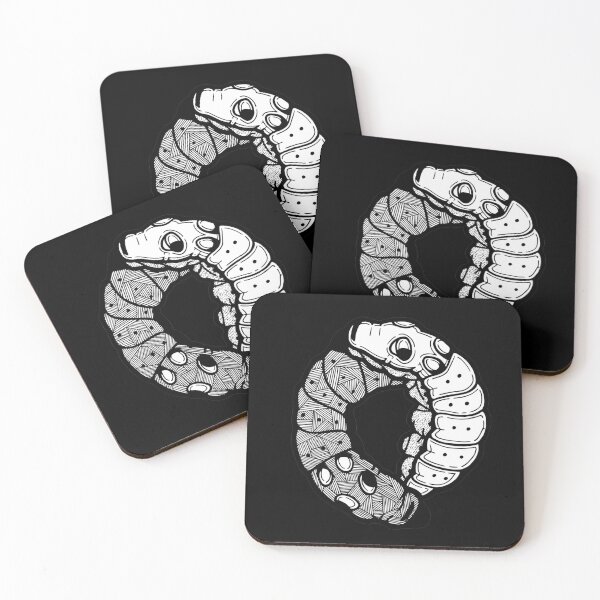 Item preview, Yin And Yang Caterpillars (Black And White) designed and sold by FFgraphix-za.