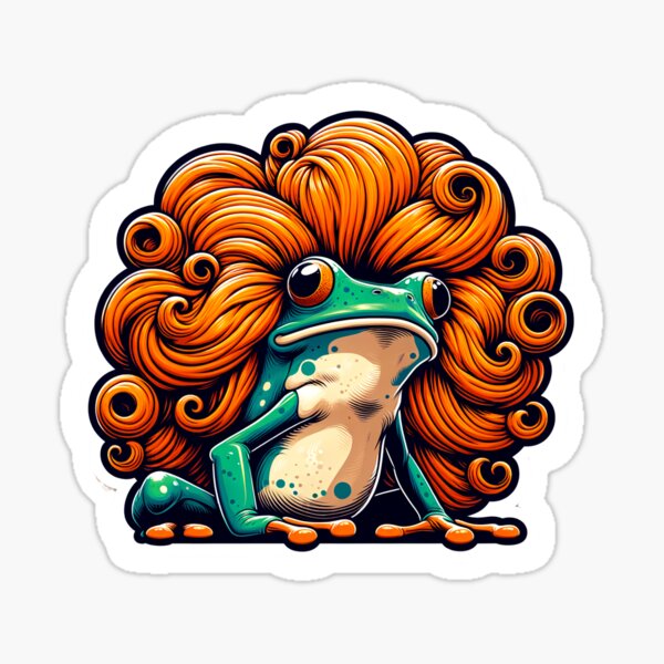 Vista previa del artículo con la obra «Retro Ribbiter: La rana diva del disco», diseñado y vendido por QuantumExplorer.