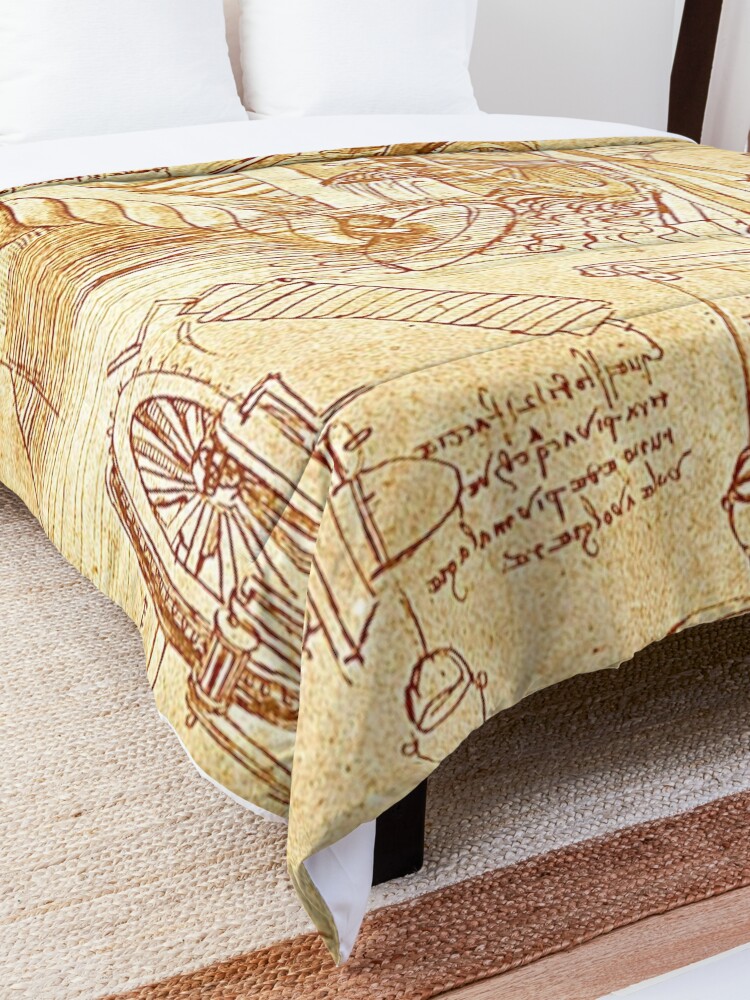 Alternate view of Leonardo da Vinci Comforter
