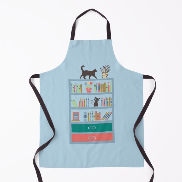Artikelvorschau, Katzen auf dem Bücherregal entworfen und verkauft von ArtMeetsPizza.