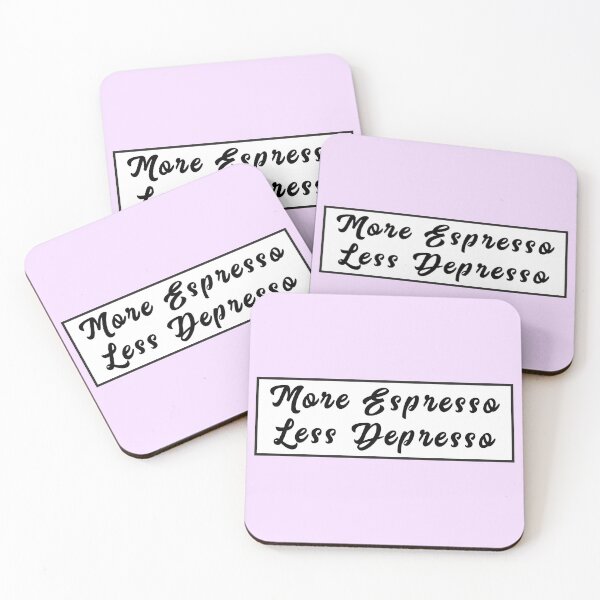 Artikelvorschau, Mehr Espresso Weniger Depresso - entworfen und verkauft von PurpleLoveStore.
