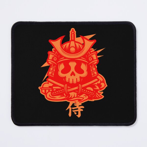 Item preview, samurai skull: kanji 侍 Orange and yellow designed and sold by akaajoficial.