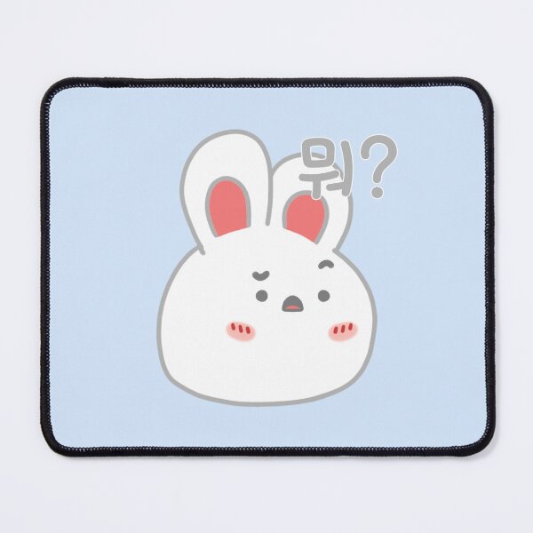 Item preview, Kawaii Bunny Face with Korean Word, What? - 뭐? designed and sold by Kimchi-style-.