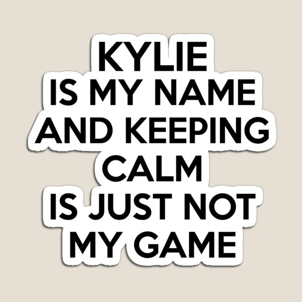 Aperçu de l'œuvre Kylie Name funny birthday design créée et vendue par JakubkoJunak.