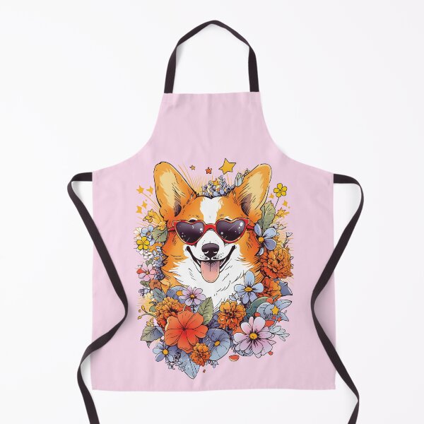 Aperçu de l'œuvre Corgi en fleurs créée et vendue par NickChe.