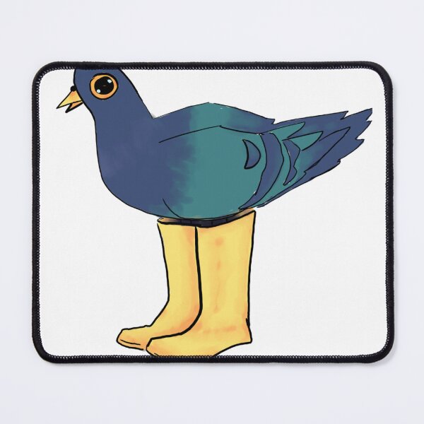 Item preview, pigeon pigeon bird with boots, pigeon with rain boots designed and sold by AslanAndBeeprim.