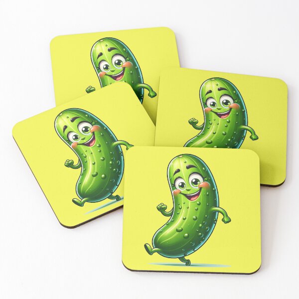Item preview, Dancing Delight Cucumber - Slim Veggie Cartoon designed and sold by simonbluevski.