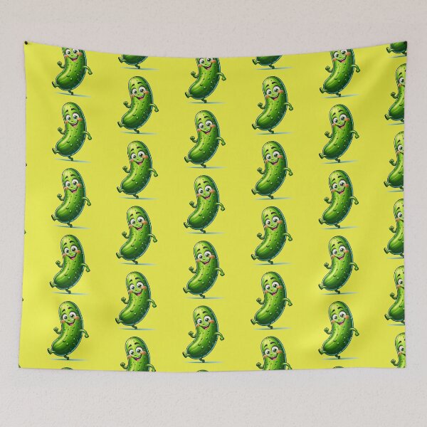 Item preview, Dancing Delight Cucumber - Slim Veggie Cartoon designed and sold by simonbluevski.