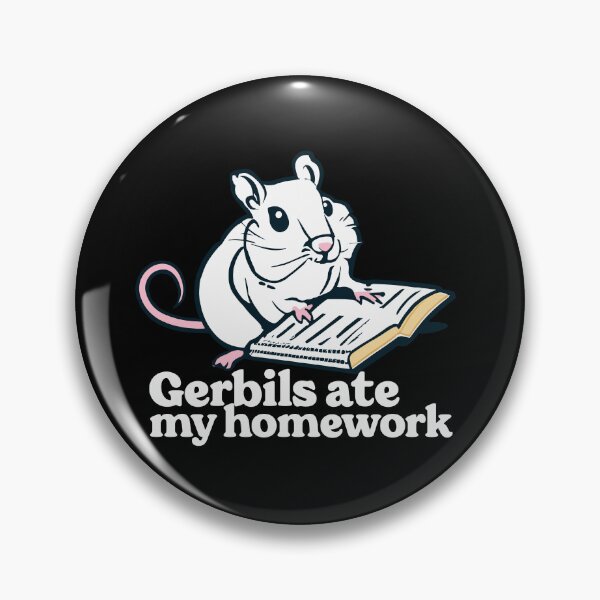 Item preview, Cheeky Homework Bandits: The Gerbil White Edition designed and sold by EmeraldeaArt.