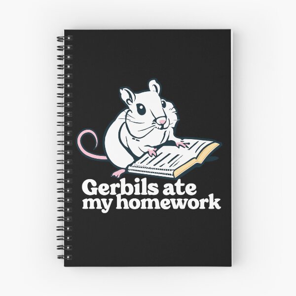 Item preview, Cheeky Homework Bandits: The Gerbil White Edition designed and sold by EmeraldeaArt.