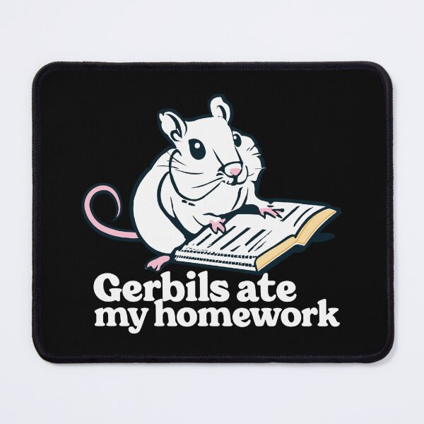 Item preview, Cheeky Homework Bandits: The Gerbil White Edition designed and sold by EmeraldeaArt.