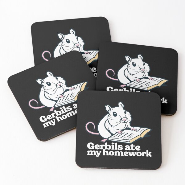 Item preview, Cheeky Homework Bandits: The Gerbil White Edition designed and sold by EmeraldeaArt.