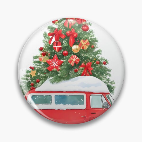 Item preview, Snowing christmas tree with red van designed and sold by Jayjaynaenae.
